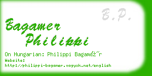 bagamer philippi business card